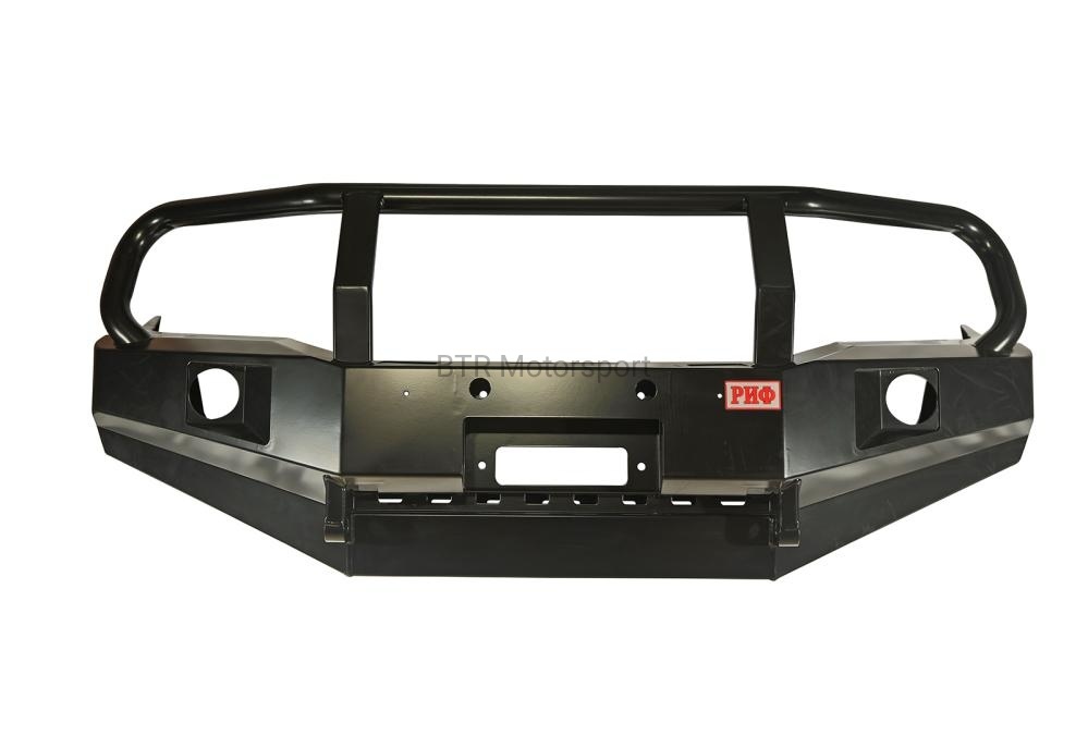 Бампер РИФ передний Toyota Hilux 2012-2014 с доп. фарами, защитной дугой и защитой бачка омывателя  RIFVIG-10350