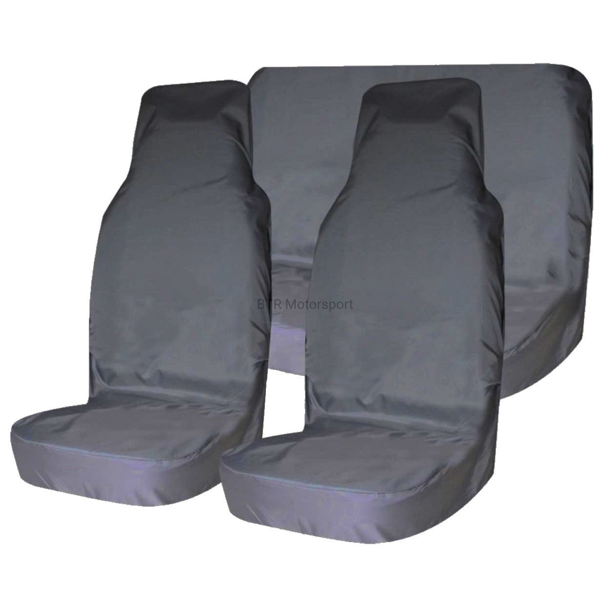 Комплект грязезащитных чехлов на передние и задние сиденья (3шт., серый, пл.240,мешок для хранения)