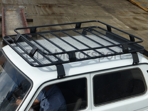 Багажник ВАЗ-2121 Нива корзина с сеткой на водостоки